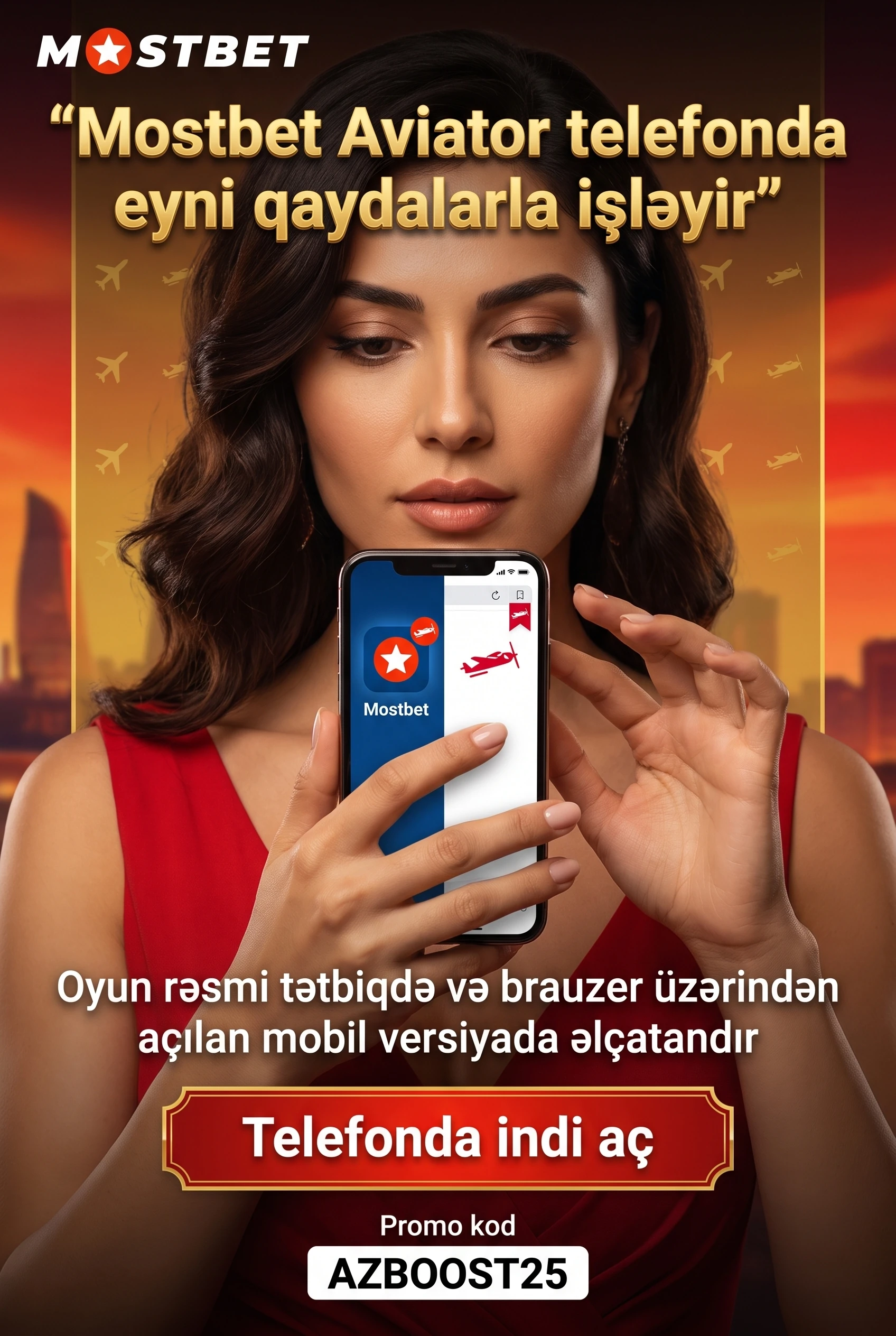 Aviator telefonda başqa cür açılırmı