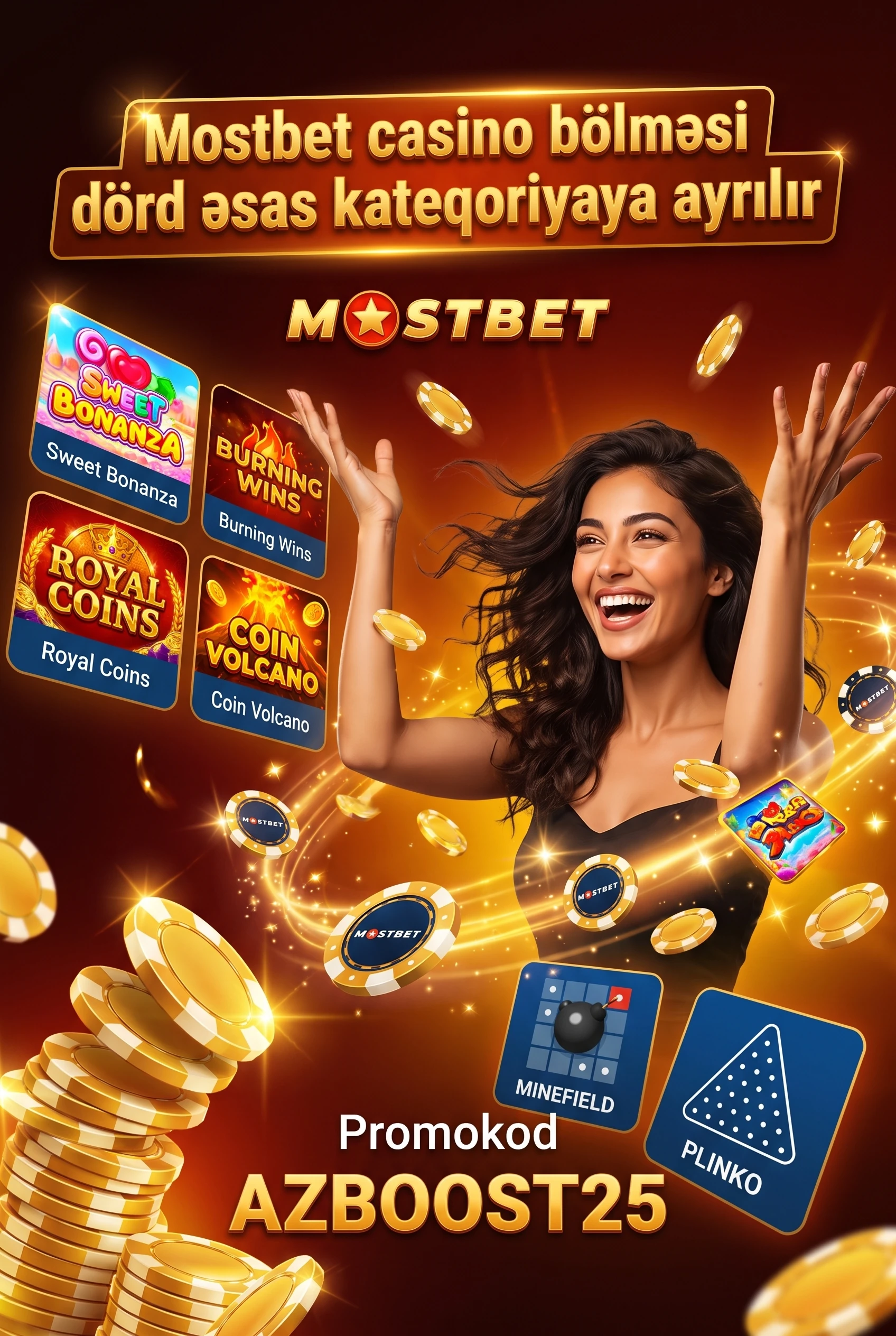 Mostbet kazino oyun kateqoriyaları