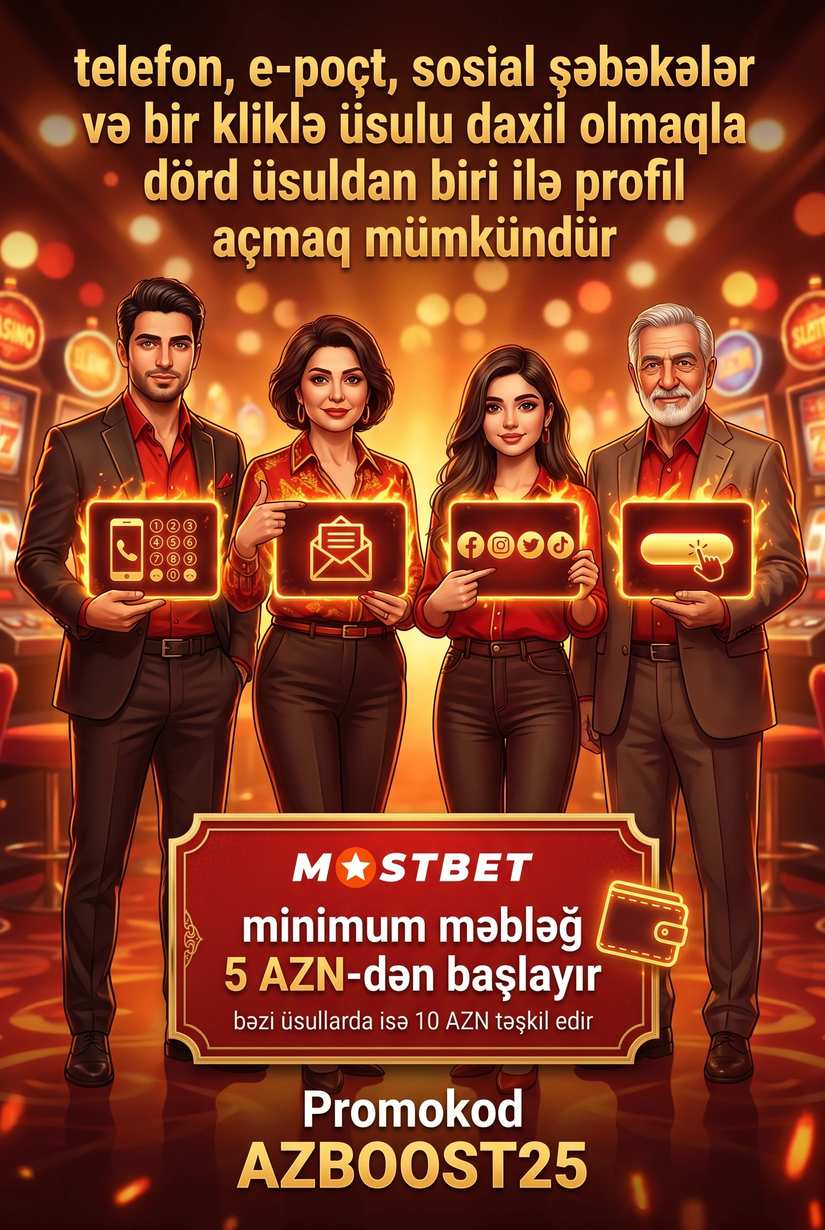 Mostbet casino hesab açma və depozit forması