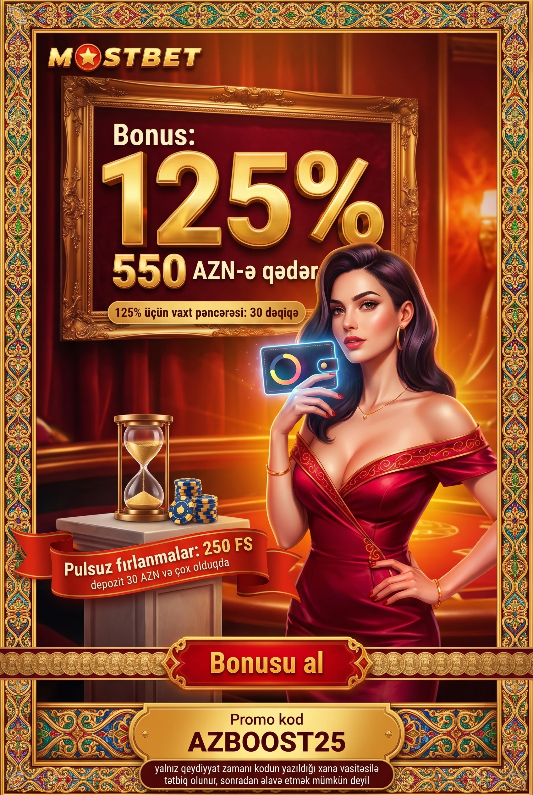 Mostbet kazino bonusu şərtləri