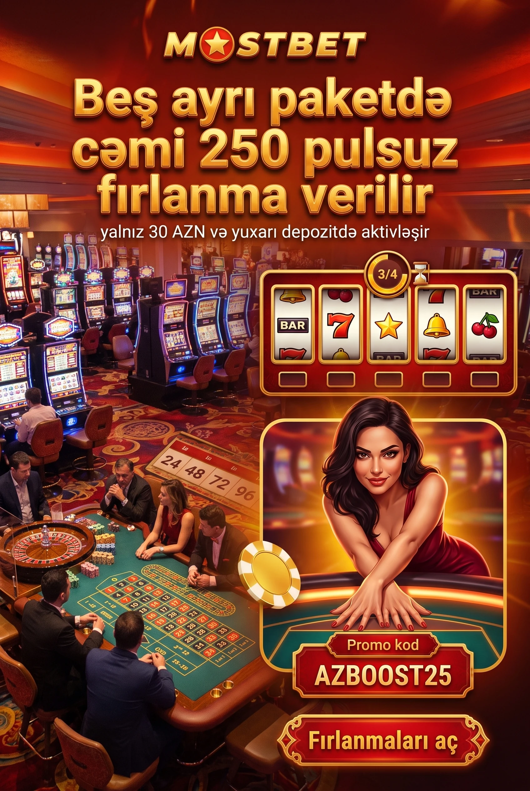 Pulsuz fırlanmalar hansı qrafiklə açılır?