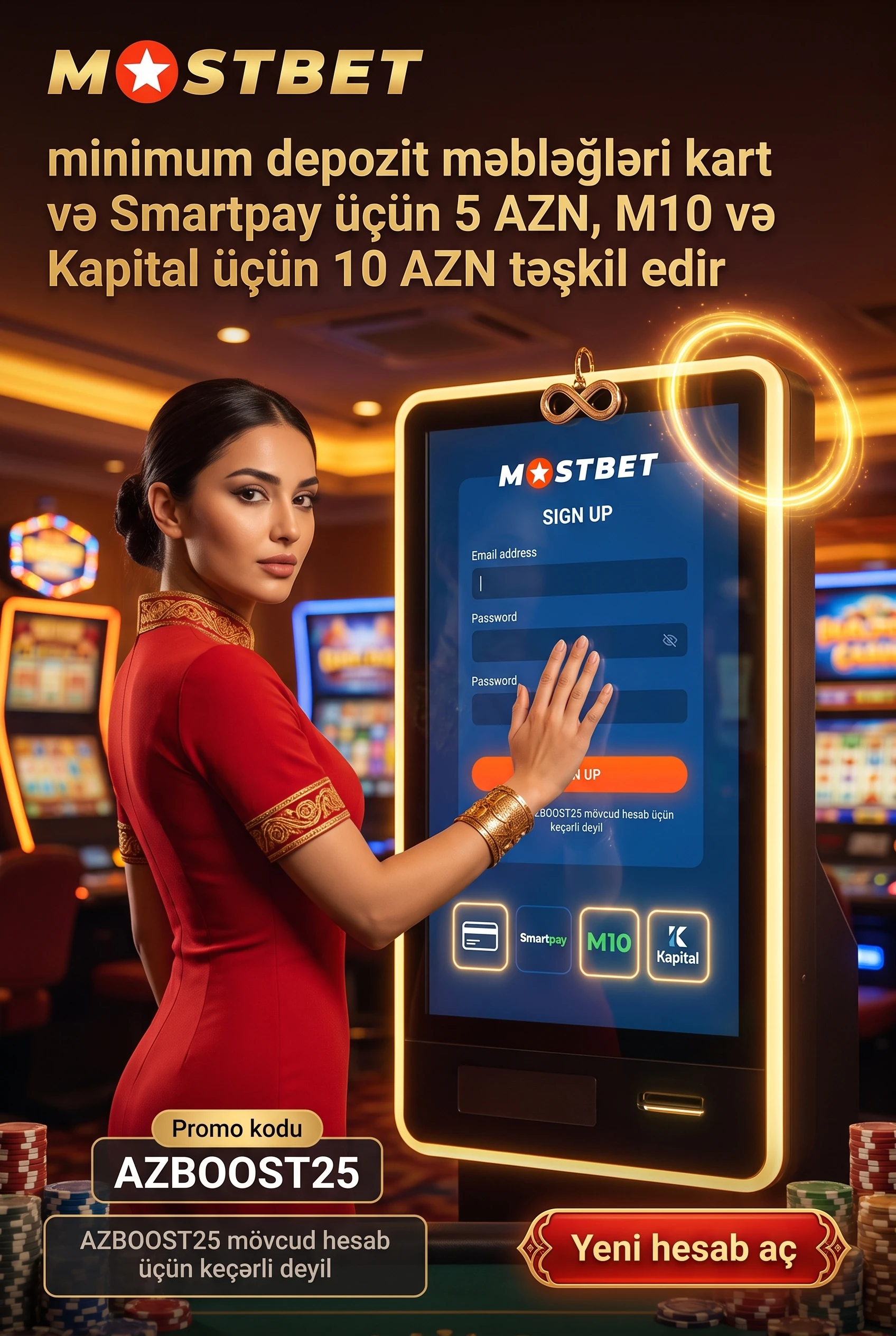 Mövcud hesab sahibi üçün kodun etibarsızlığı