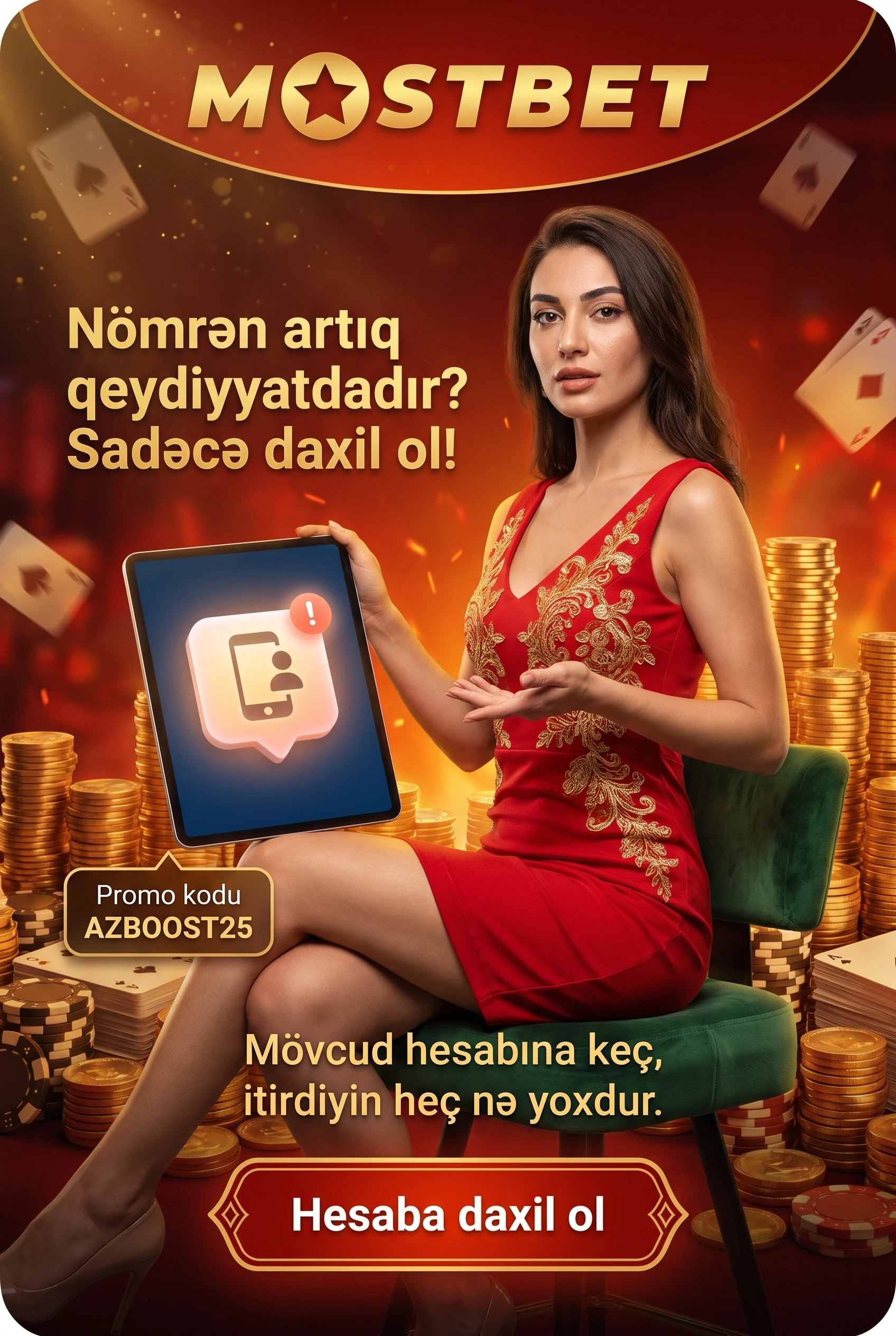 Nömrənin artıq başqa hesaba bağlı olması bildirişi